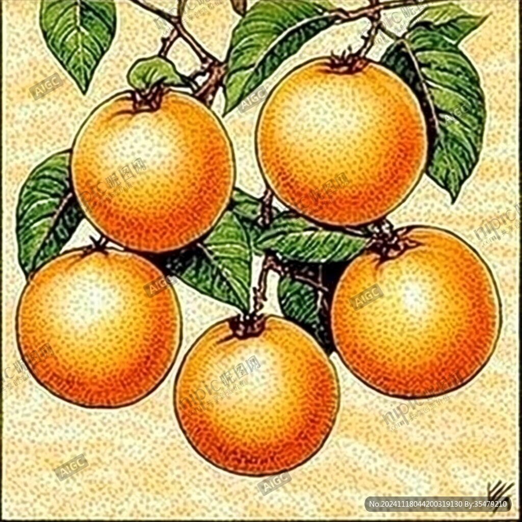 手繪黃金果