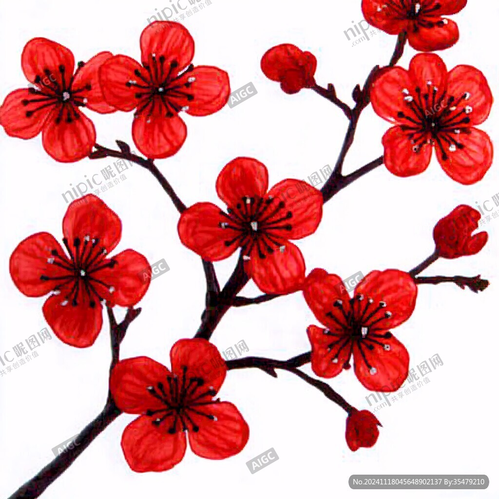 仿真梅花