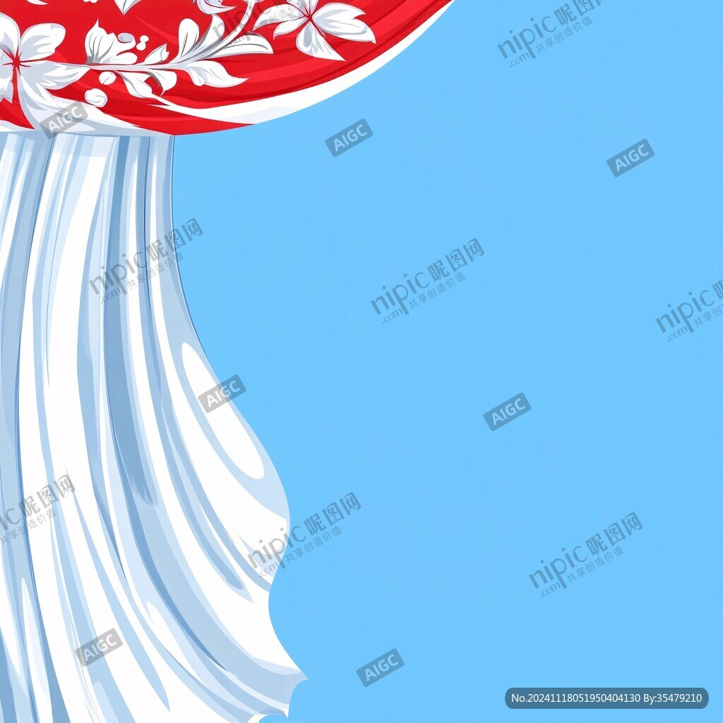 藍色飄帶底紋
