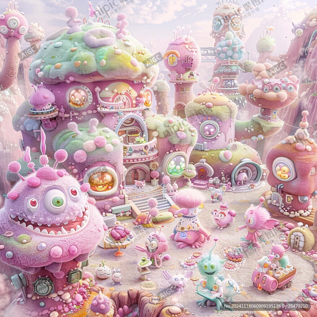 3d立體插畫風格