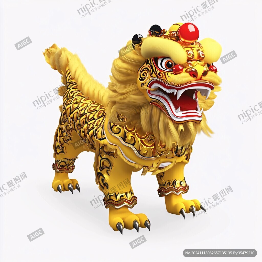 醒獅貔貅神獸春節元素