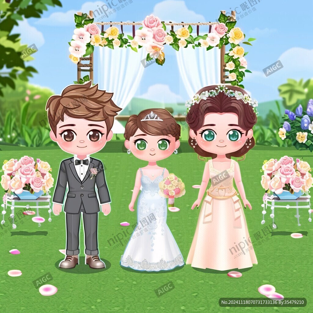 婚禮q版人像