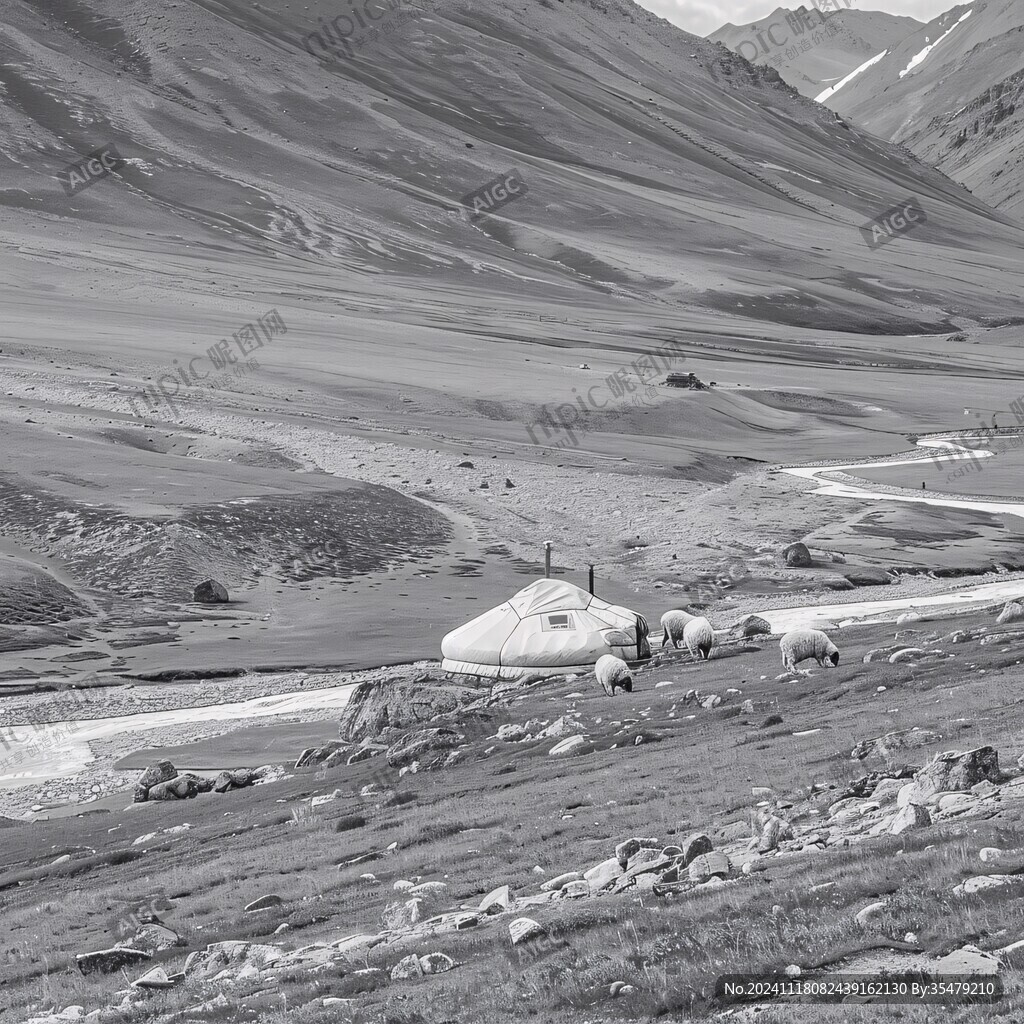 山下的氈房