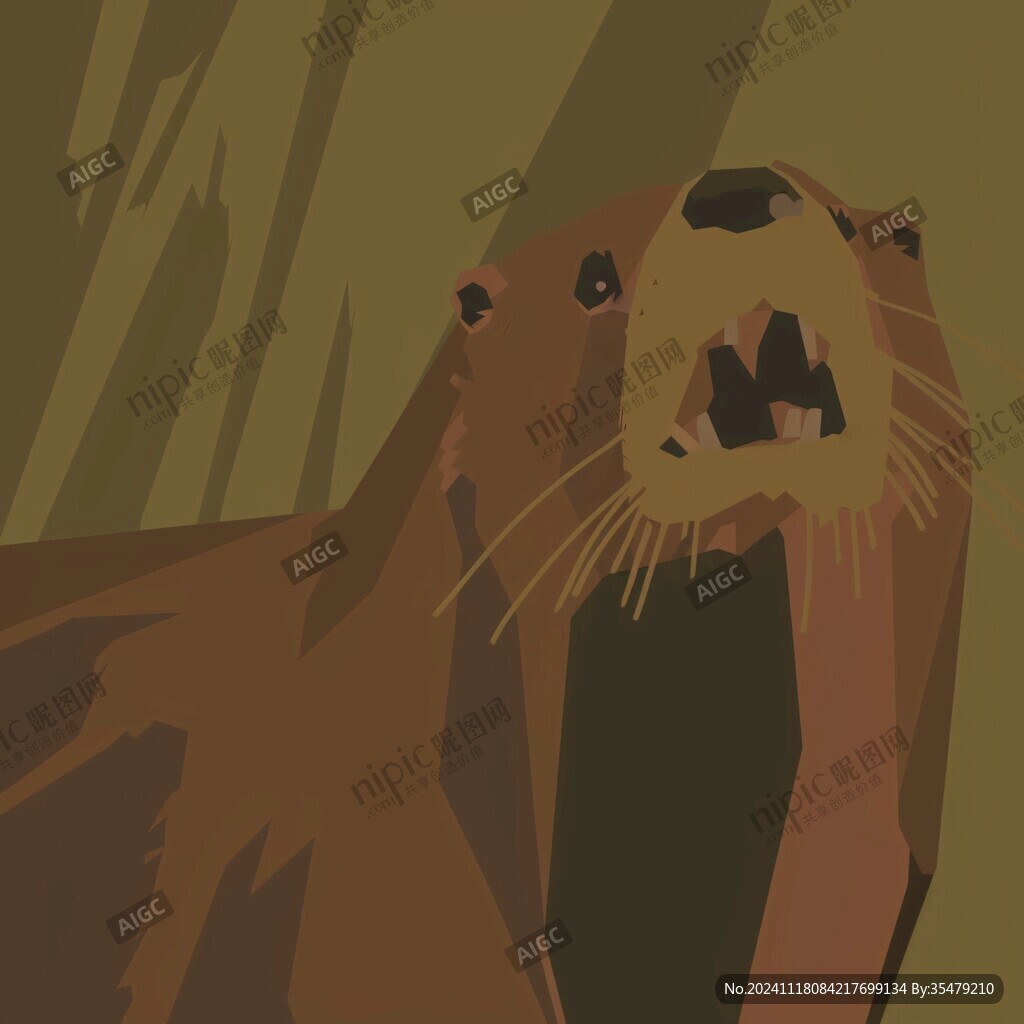 美洲獅插畫