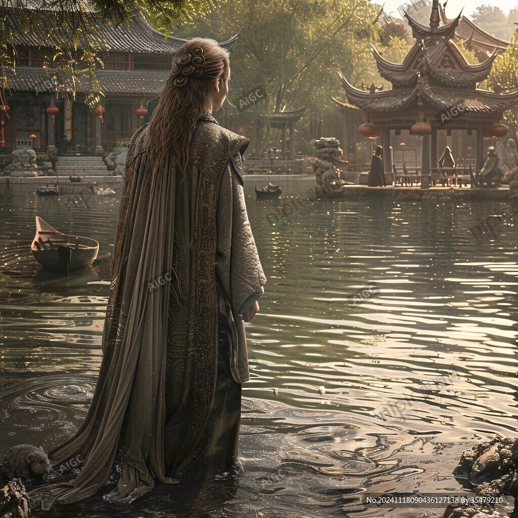 漁翁美女古裝