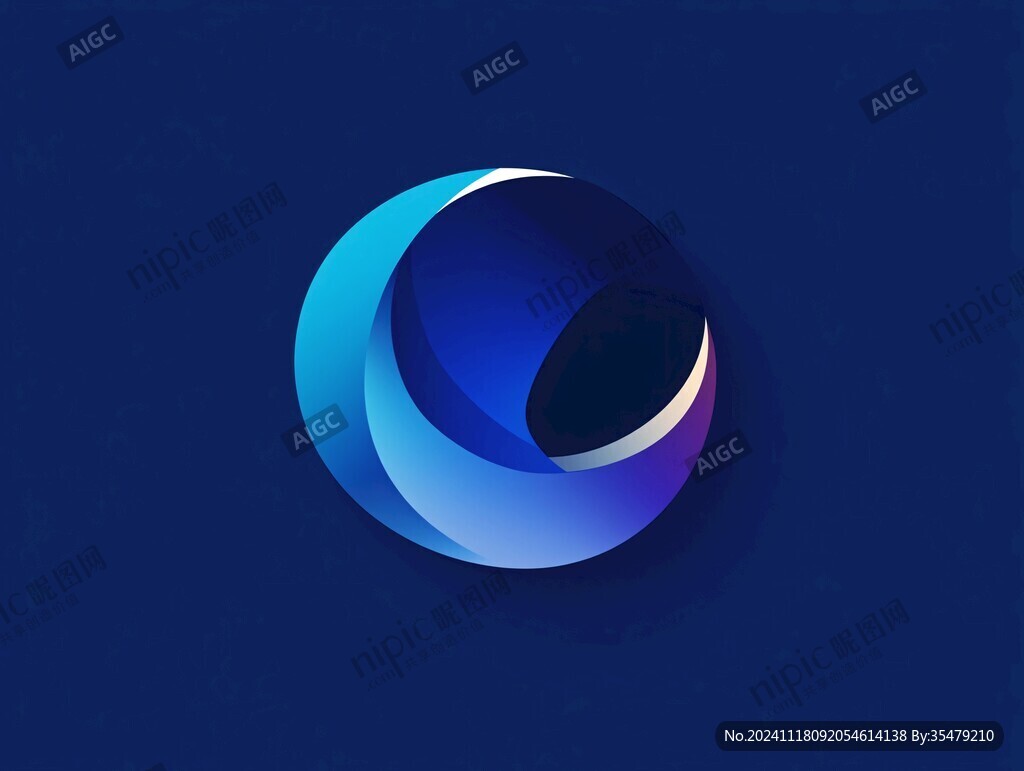 圓形漸變logo