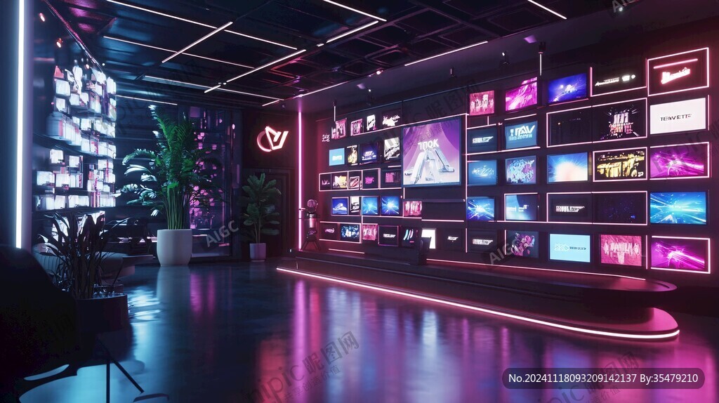 3d直播間素材