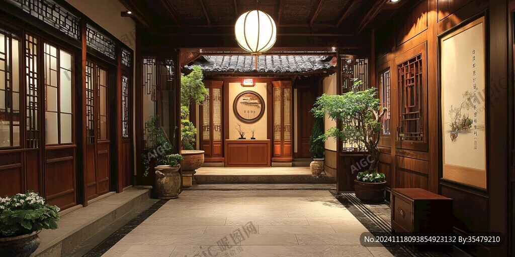 傳統(tǒng)庭院門廳