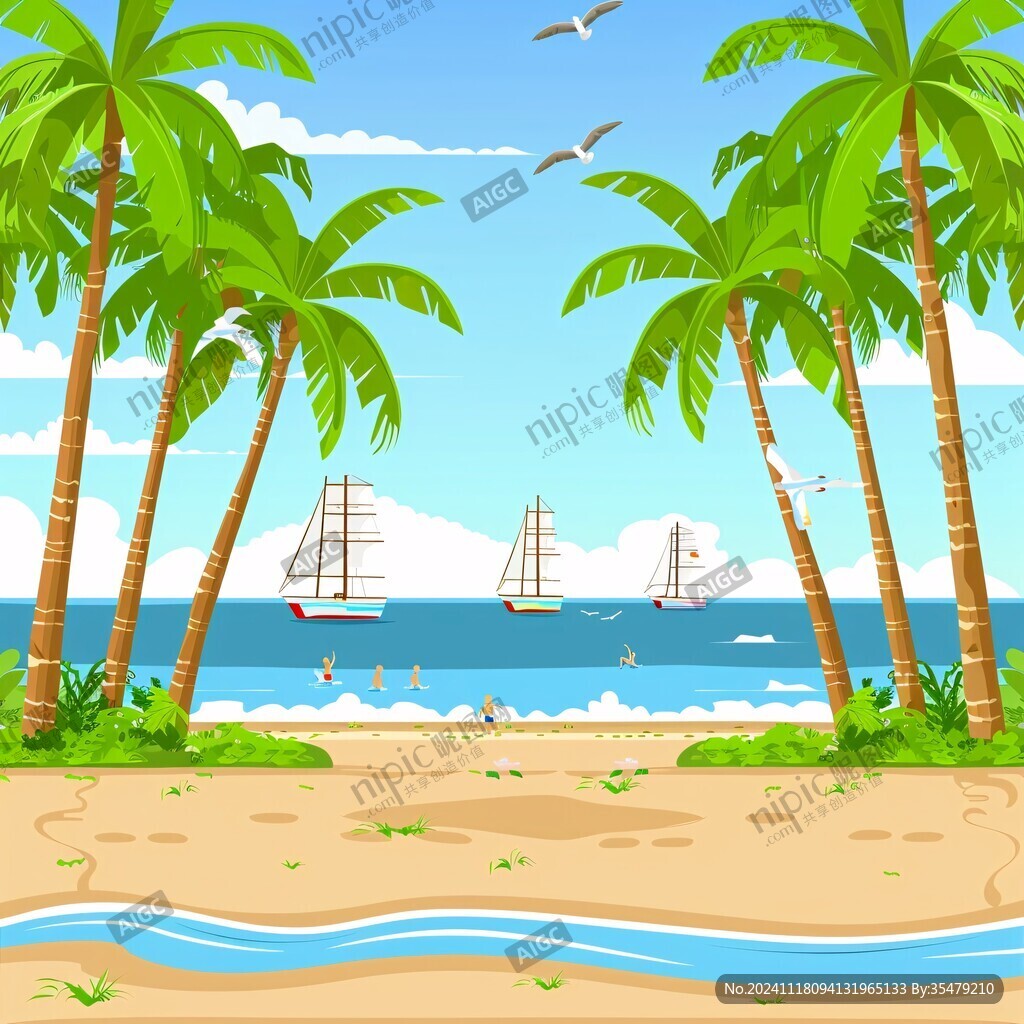 熱帶海邊風(fēng)景