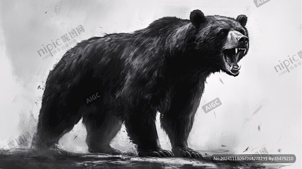 狗熊插畫