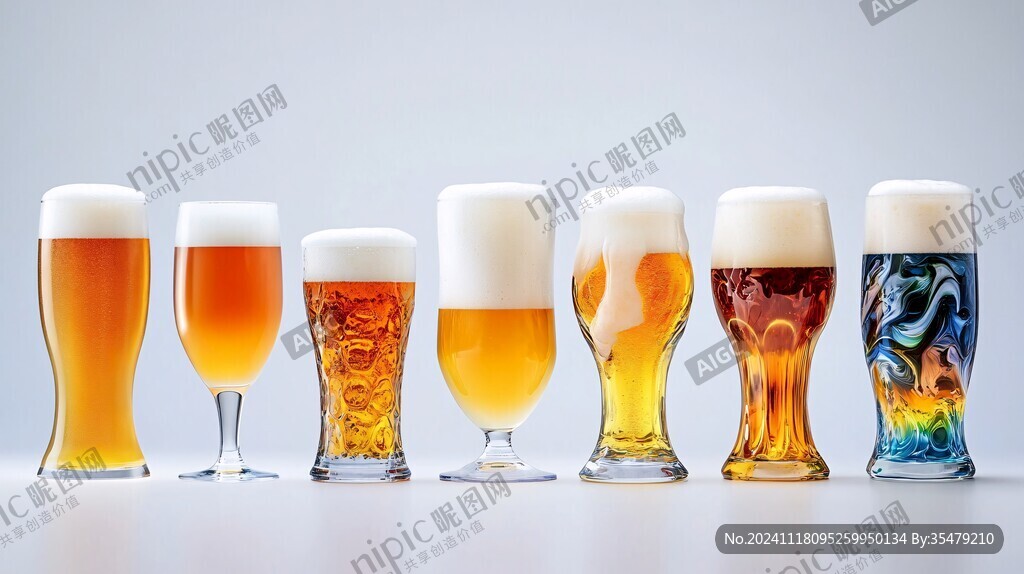 各種口味的精釀啤酒