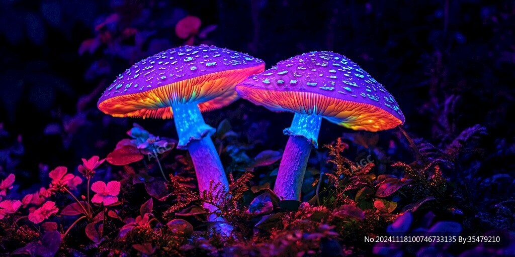 發光的蘑菇