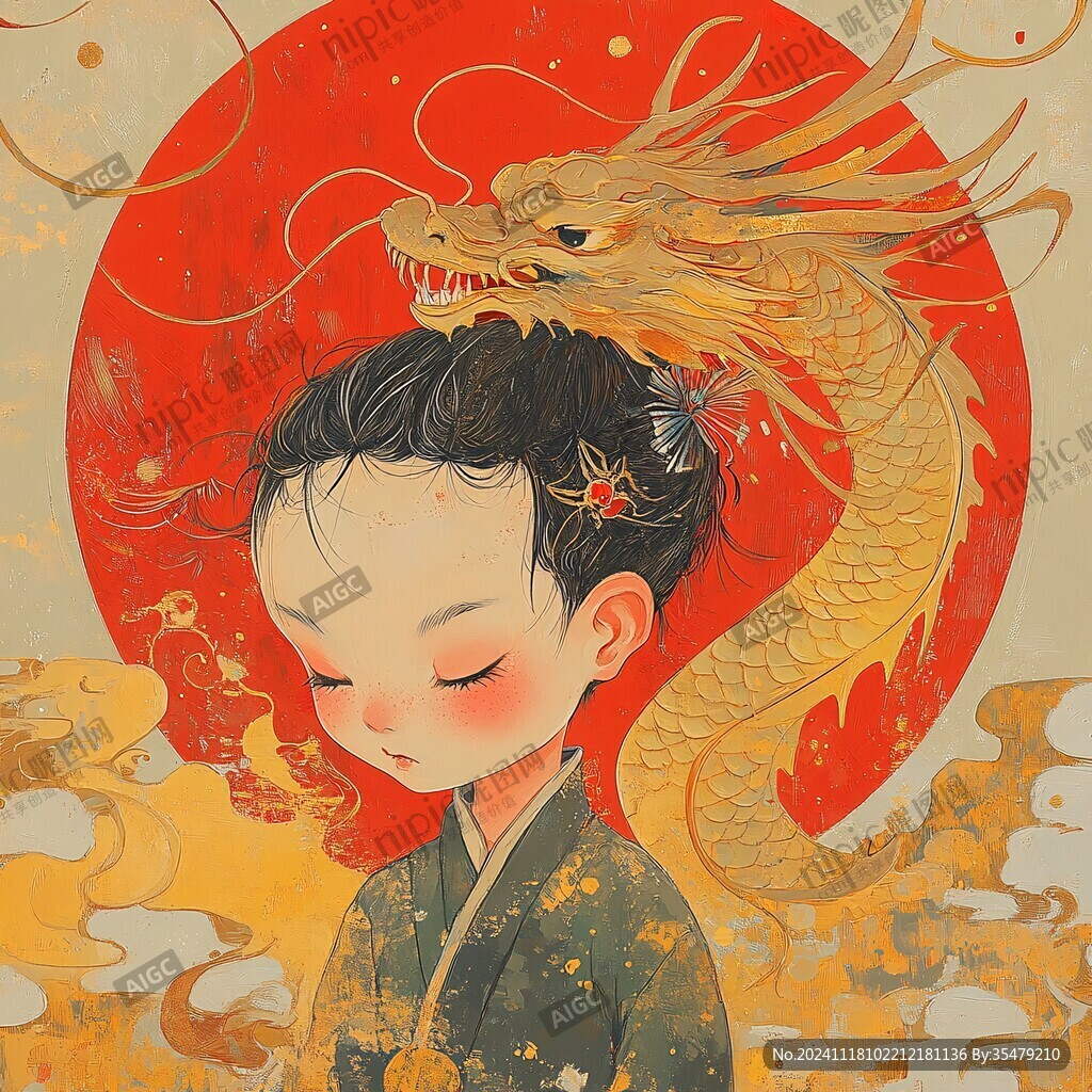龍年系列插畫