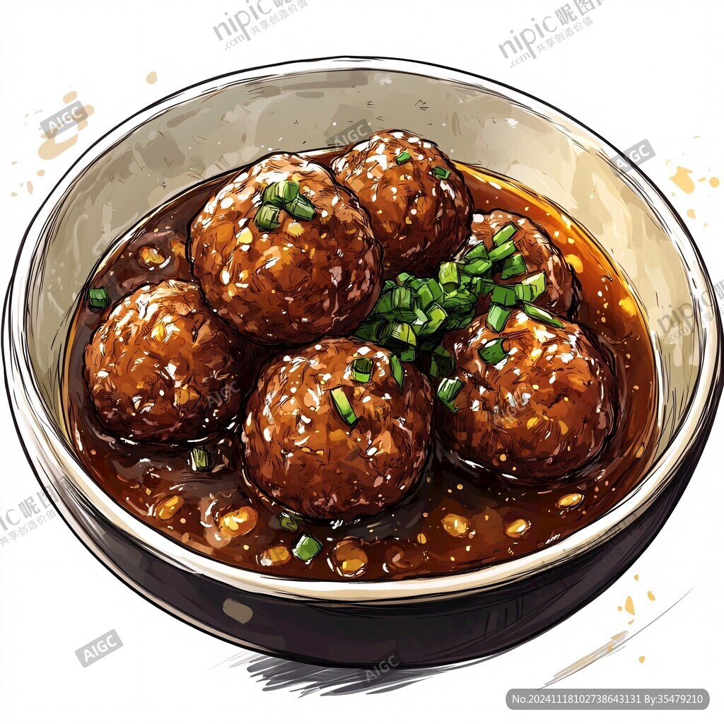 油面筋插畫