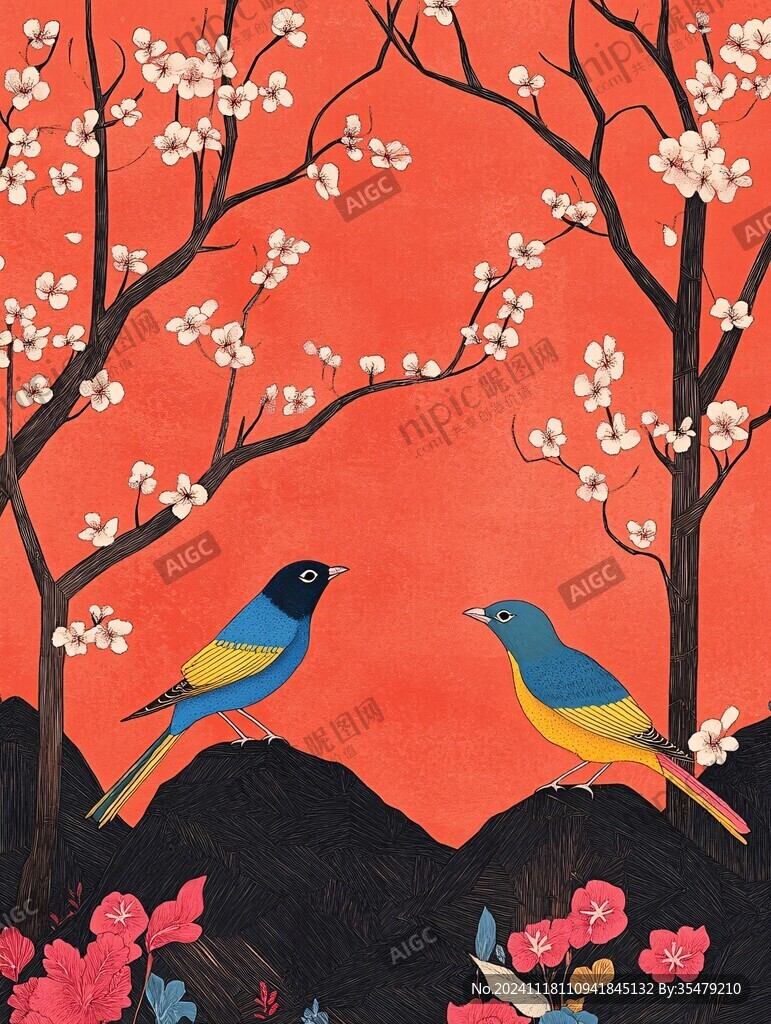 喜上眉梢插畫(huà)