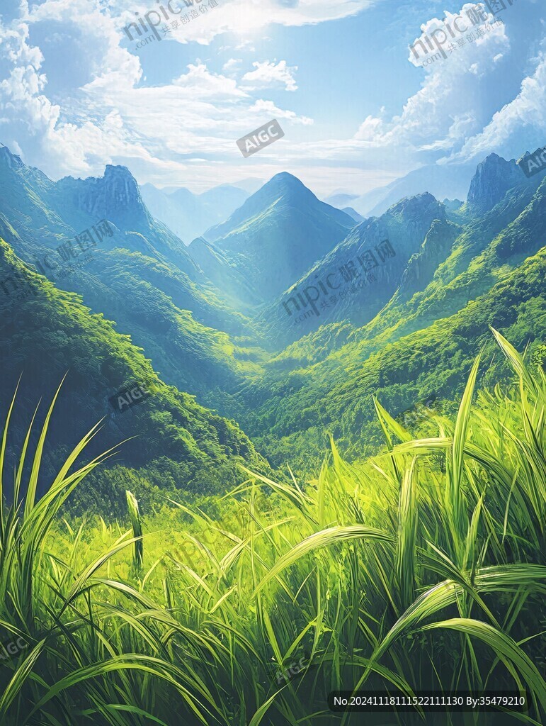 草地原畫