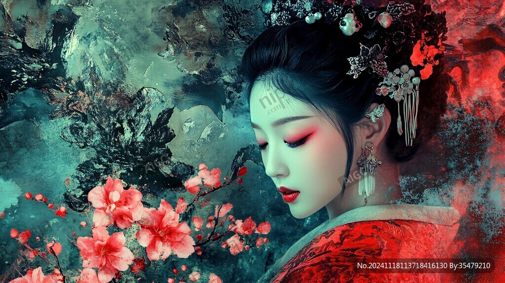 古風(fēng)嫁衣美女