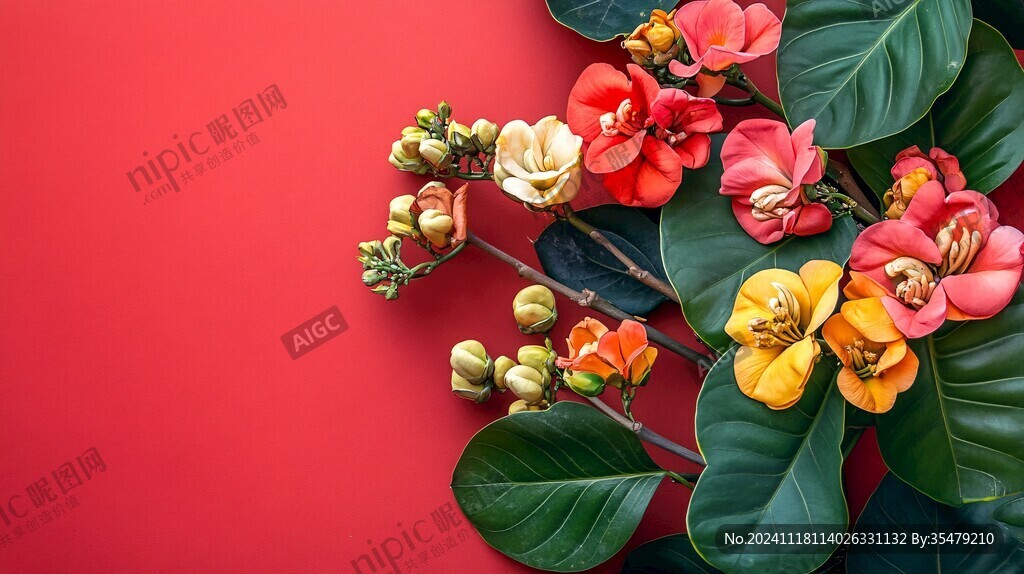 鮮花紅掌