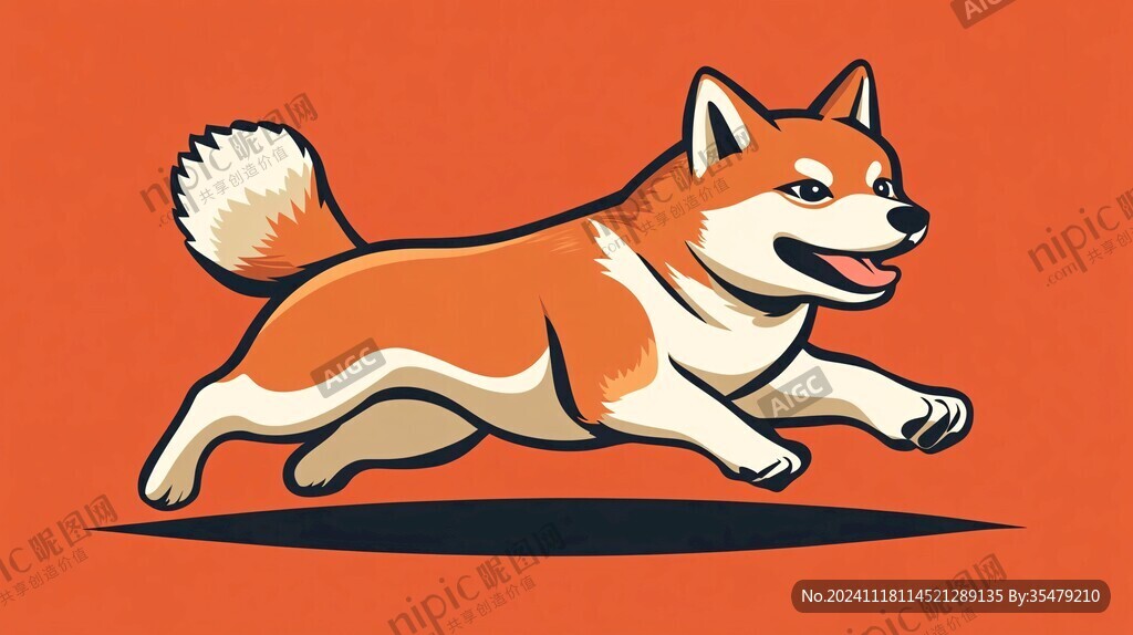卡通柴犬形象
