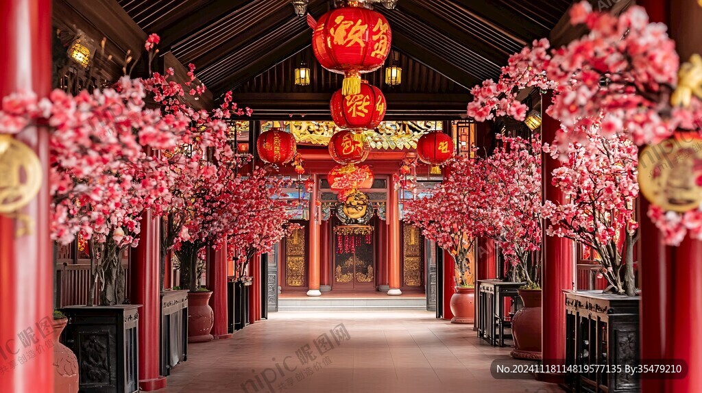 古代中狀元報(bào)喜場(chǎng)景