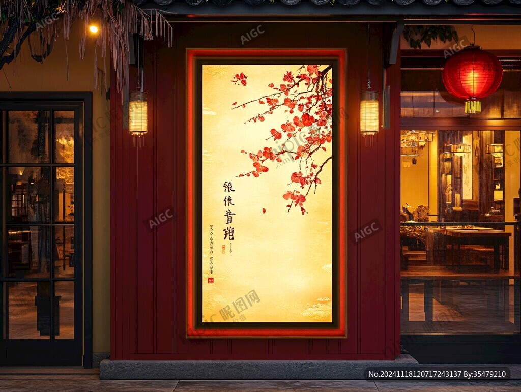 粥店掛畫