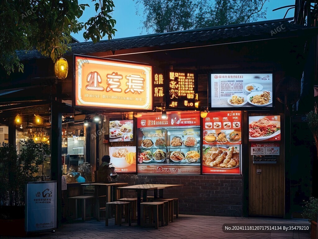 迷你快餐廳外景