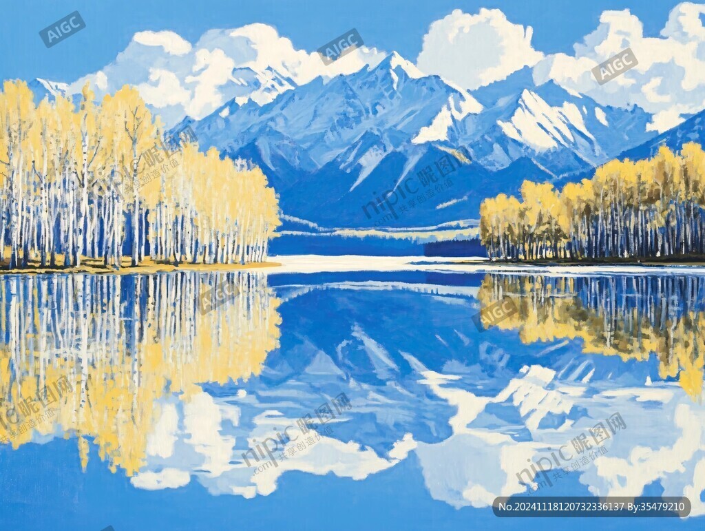 鏡面倒影美景
