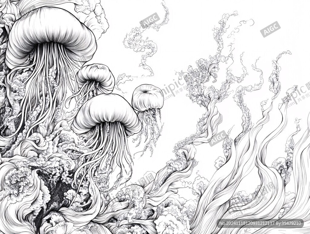 菌線稿