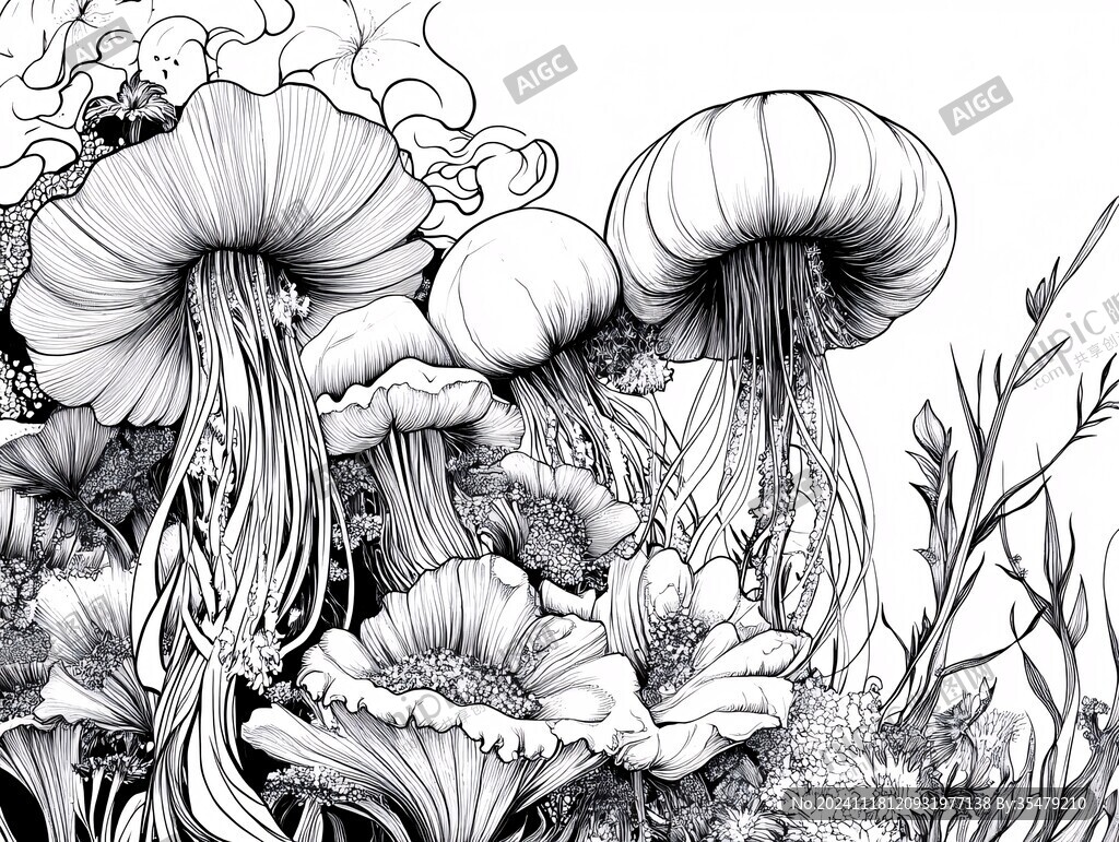菌線稿