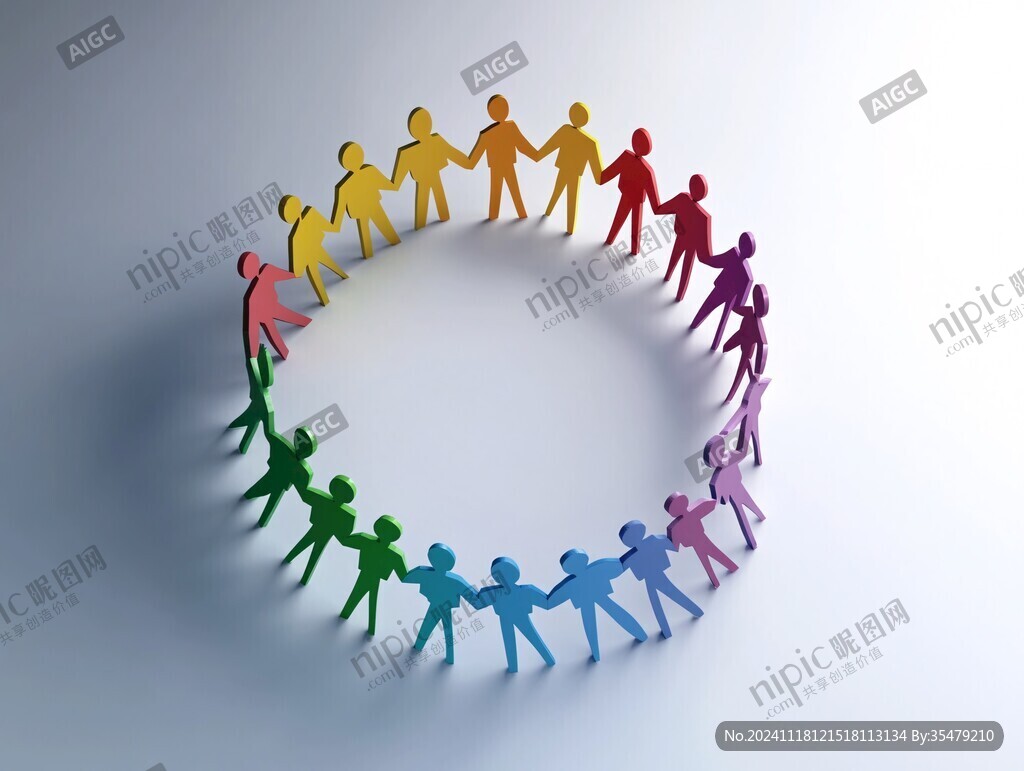 圍成圈的人