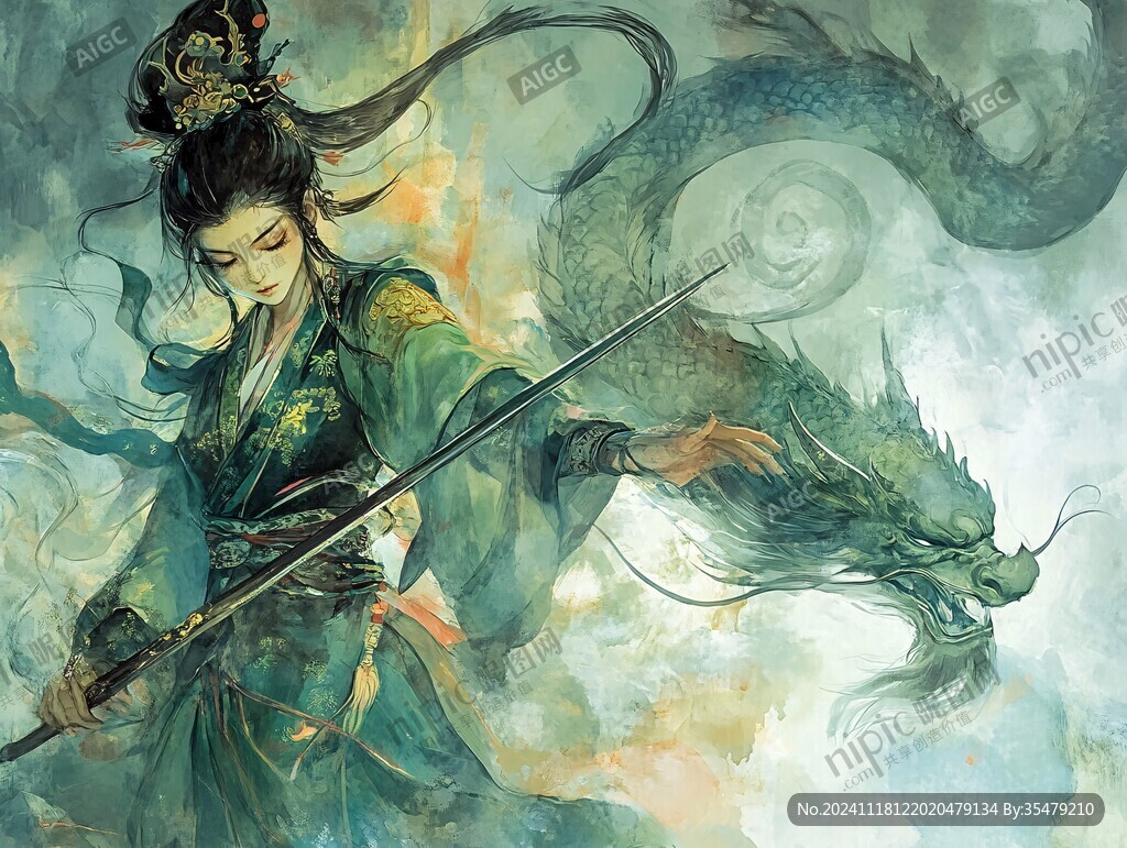 龍女戲珠
