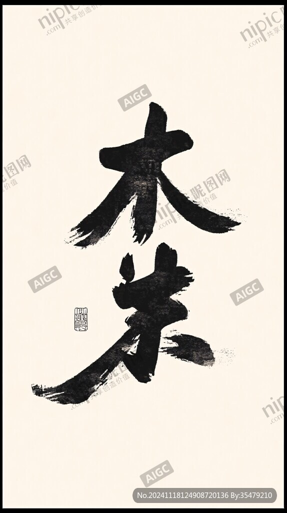 木香毛筆字