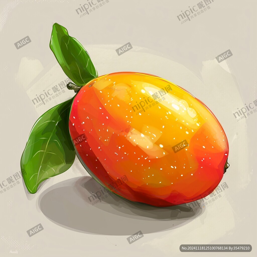 手繪風(fēng)格芒果