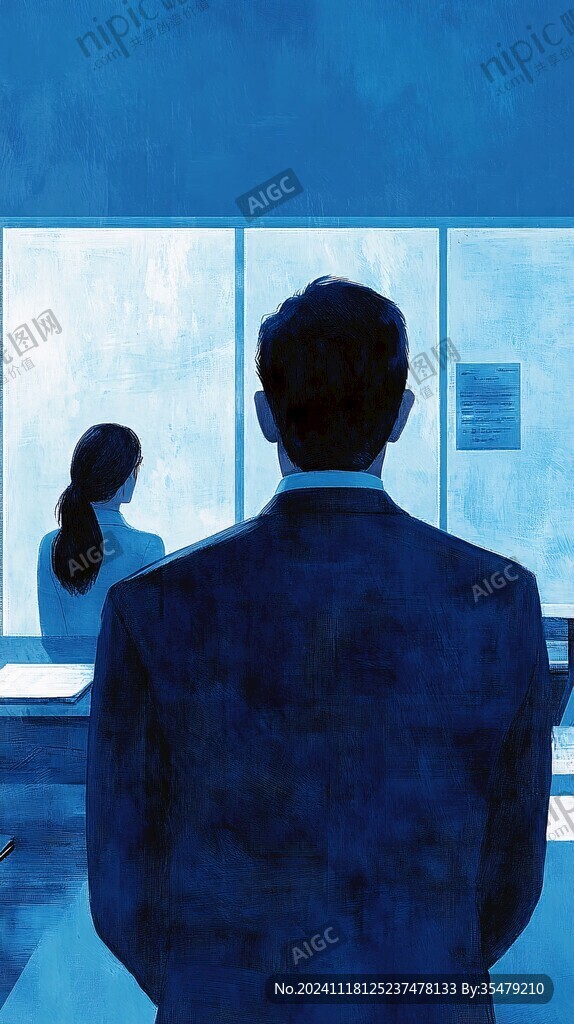 插畫背影