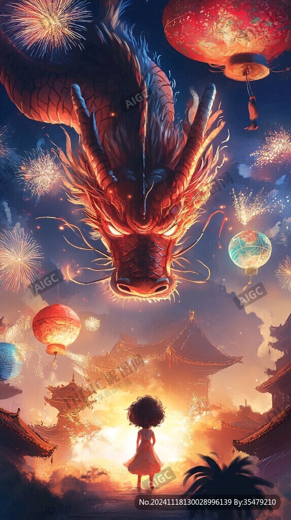 插畫龍年插畫