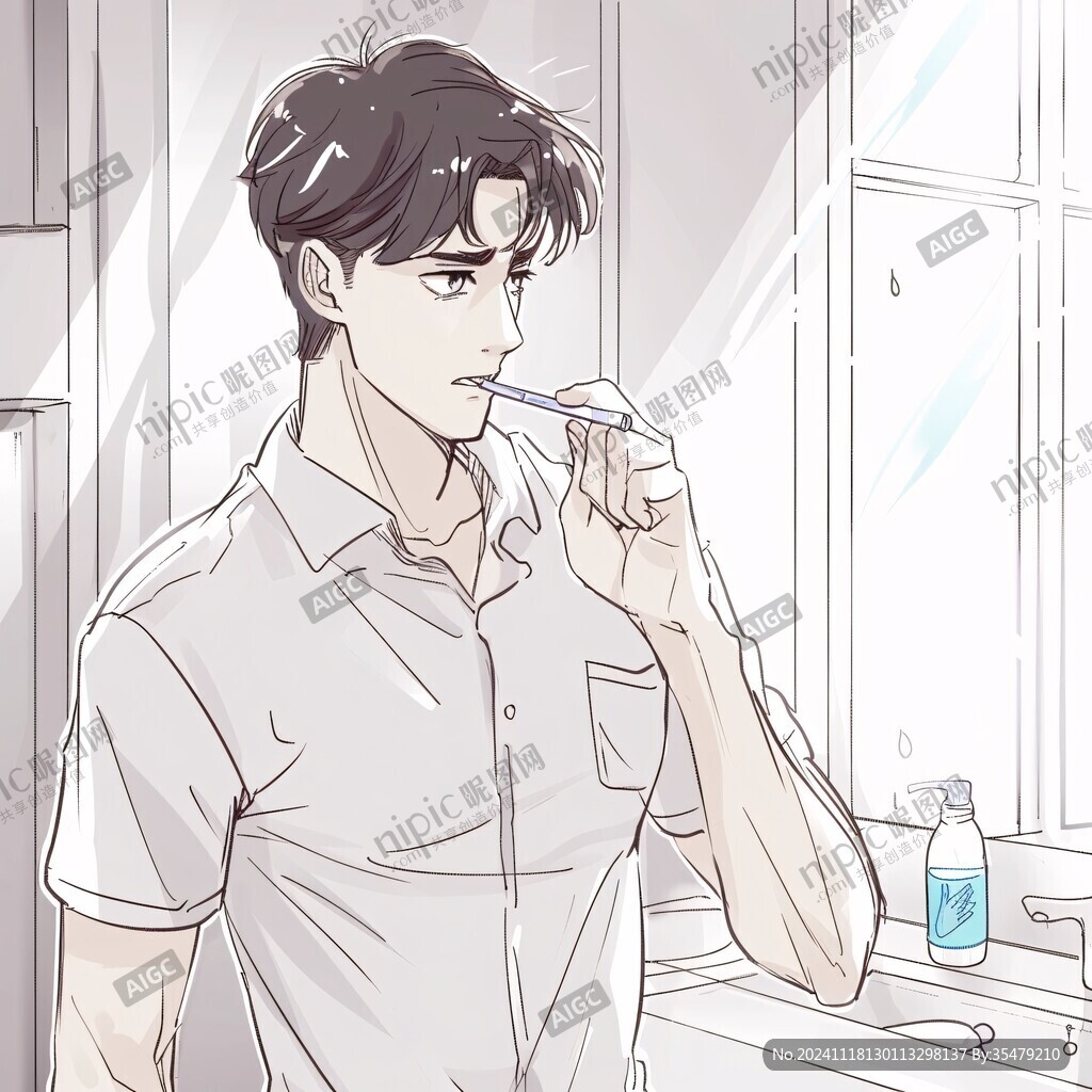 洗漱插畫