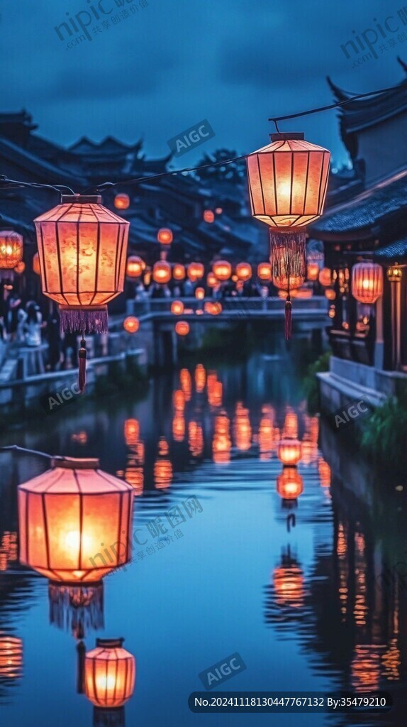 江南古鎮唯美夜景