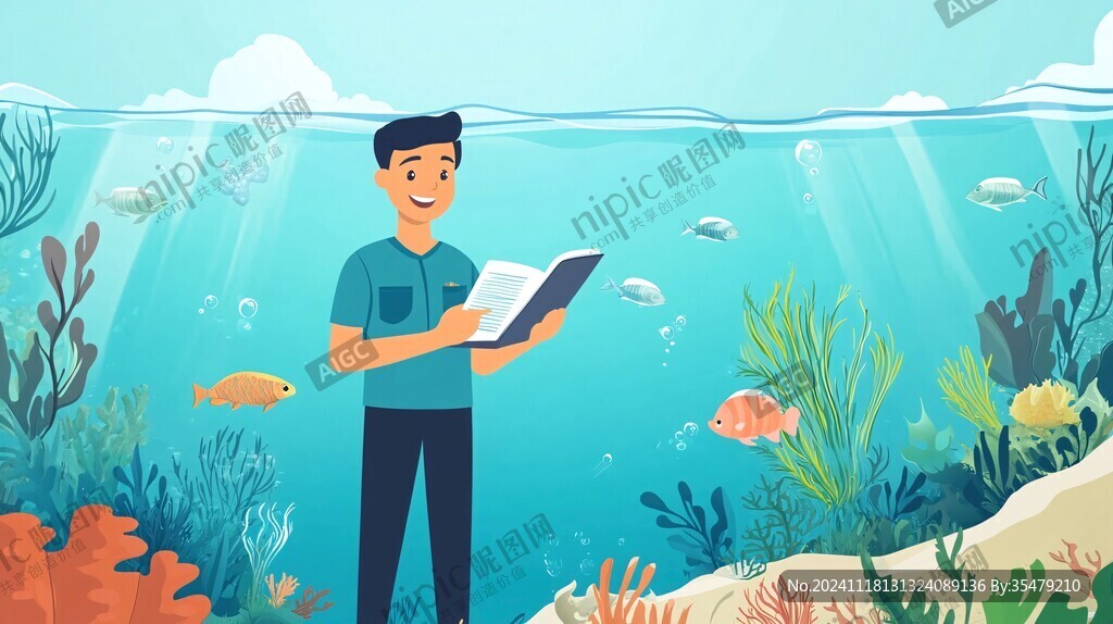 海洋大學插畫