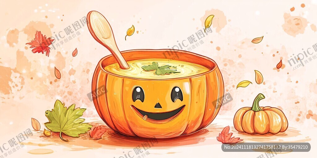 南瓜頭插畫