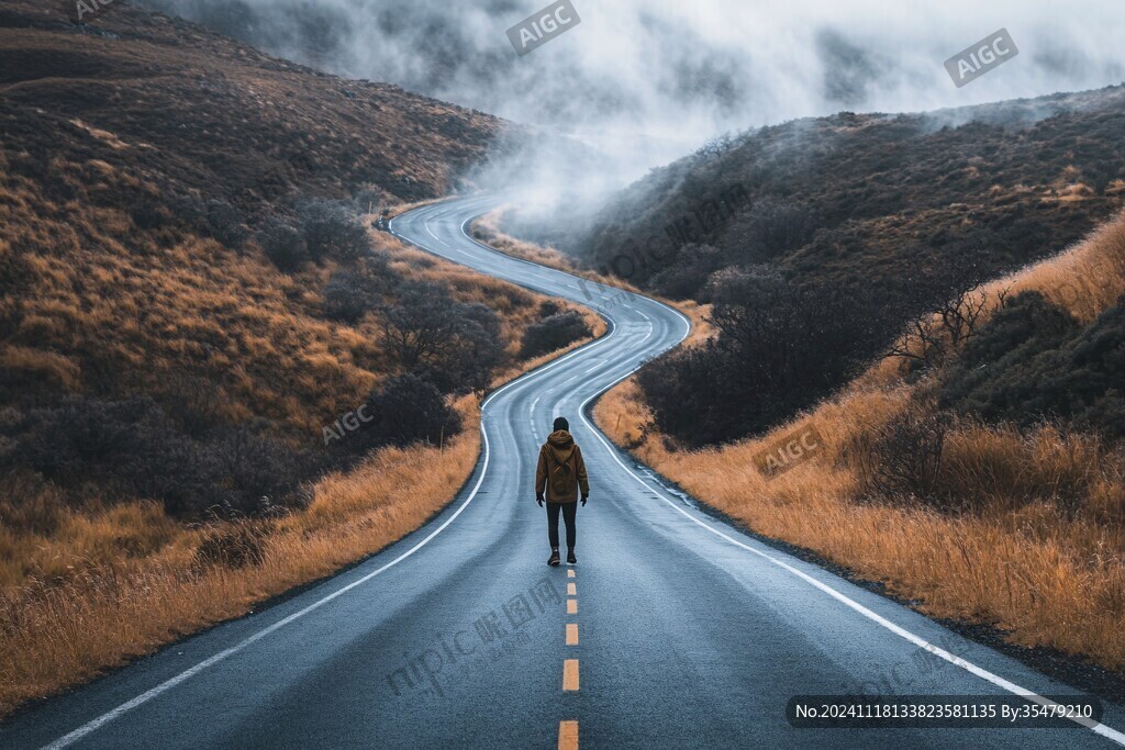 人在孤獨的路上