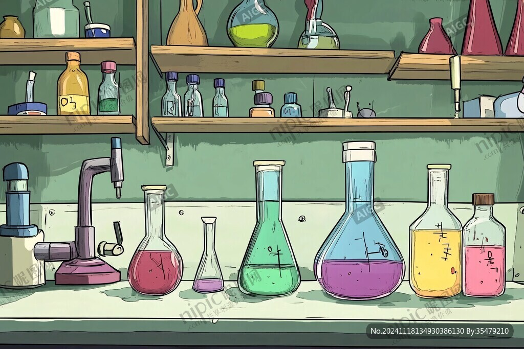 科學研究室素材