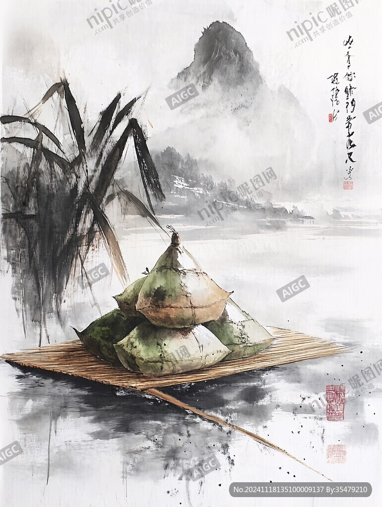 端午節(jié)水墨