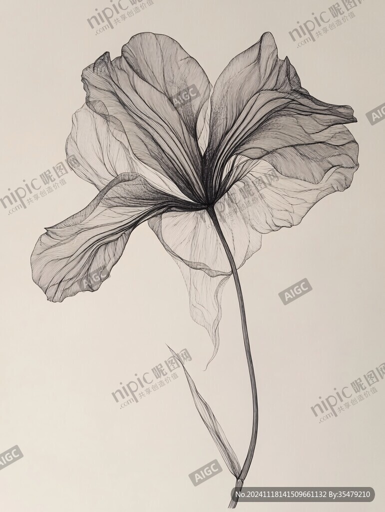 手繪苘麻