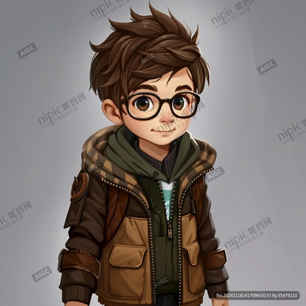q版青年少年男生