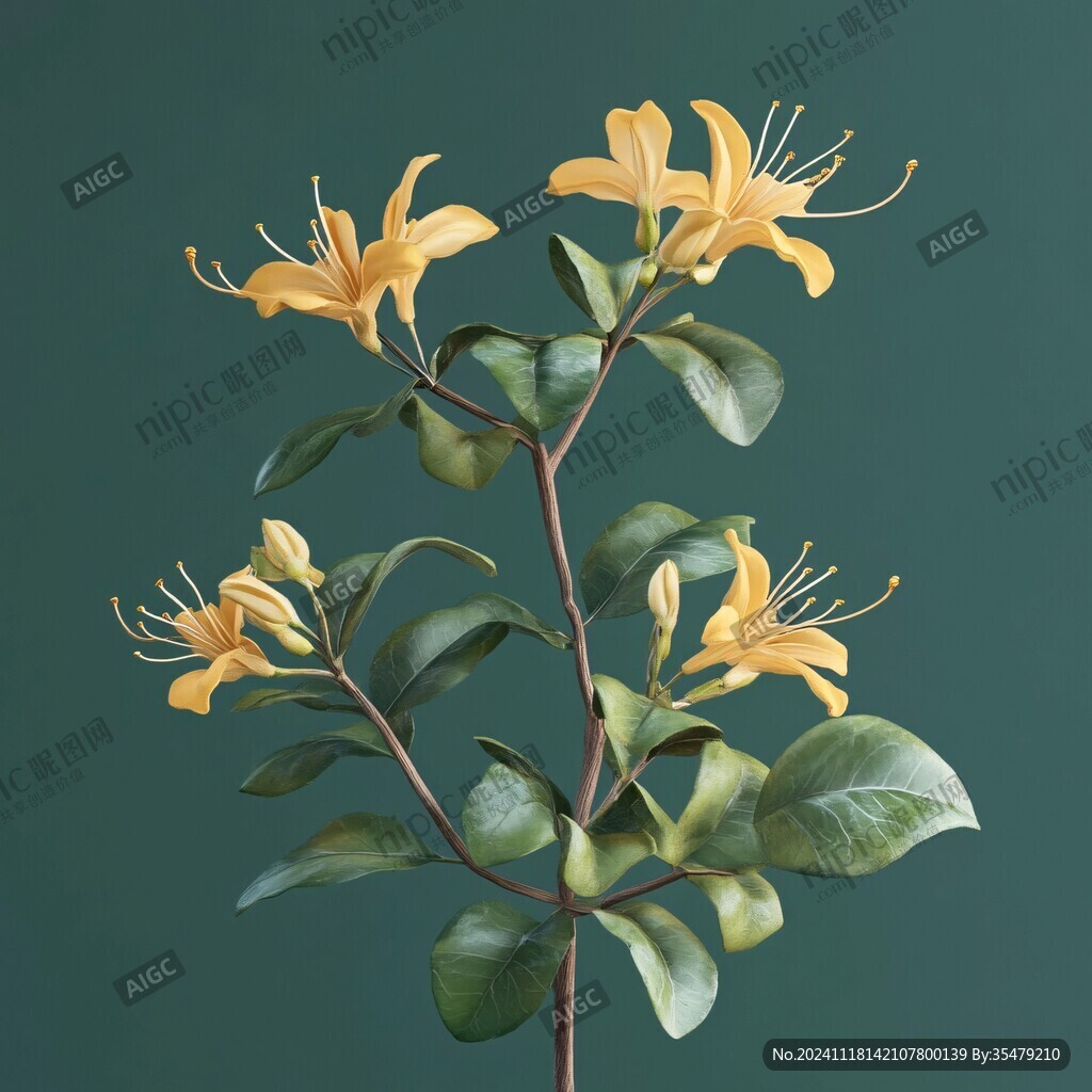 寫實(shí)金銀花