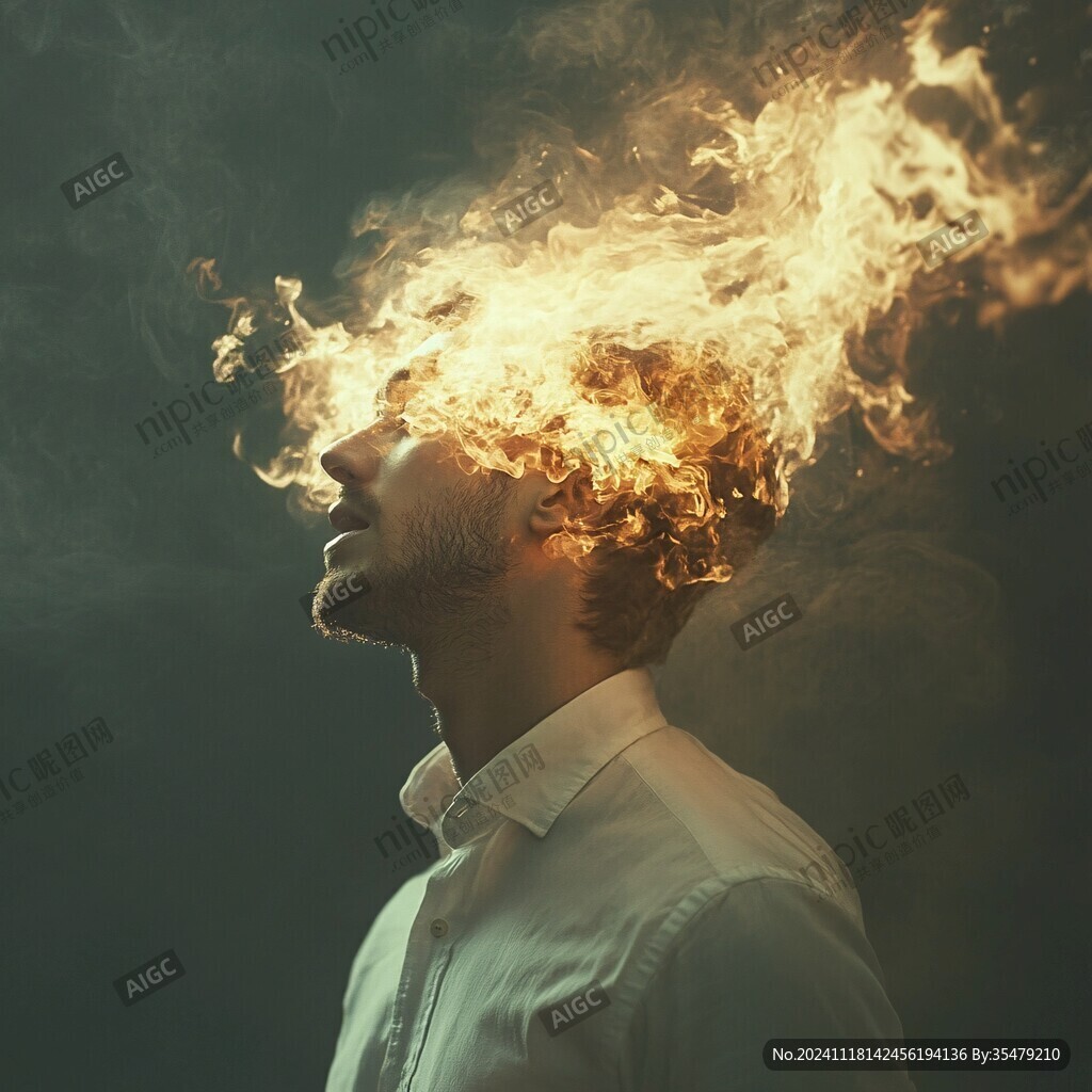煙霧男性