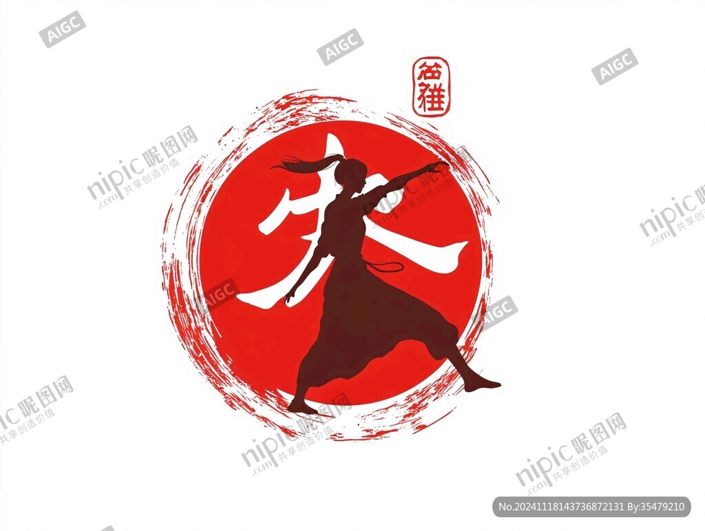 武俠人物logo