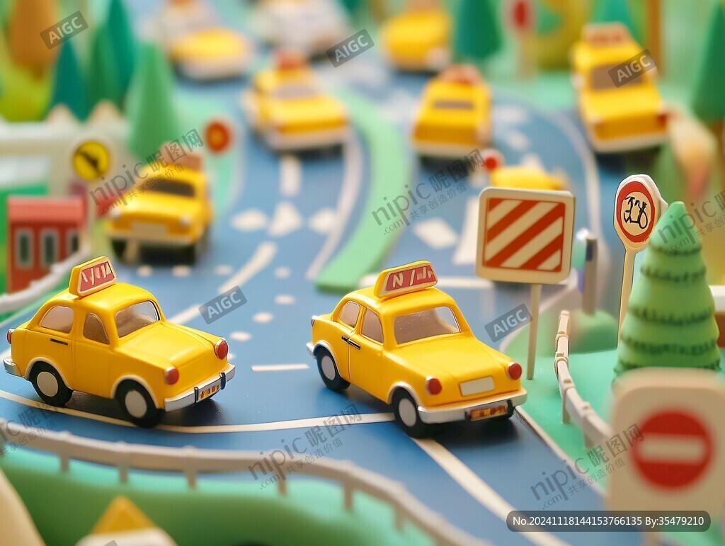 馬路模型特寫