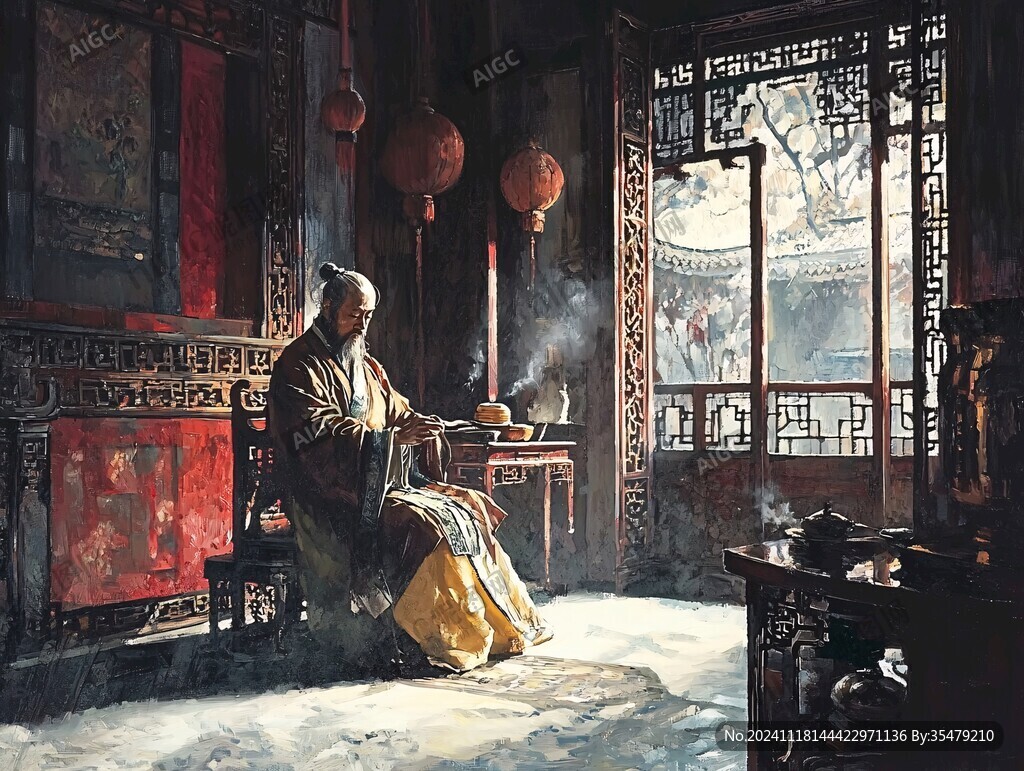 慈禧服貢膠場(chǎng)景