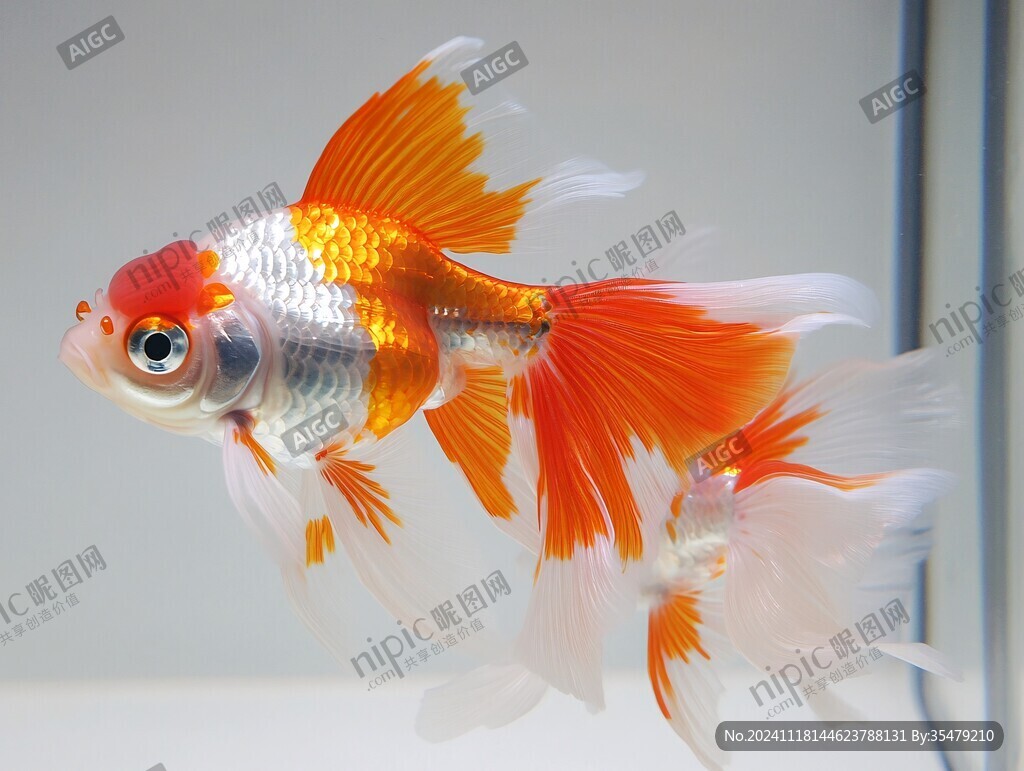 紅白珍珠金魚